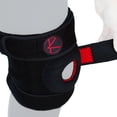thumbnail image 1 of Rodillera KARM para mujer y hombre: rodillera ajustable para desgarro de menisco y dolor de artritis. Compresión con estabilizadores laterales y almohadilla de gel para rótula (XS/S/M/L, negra), 1 of 5