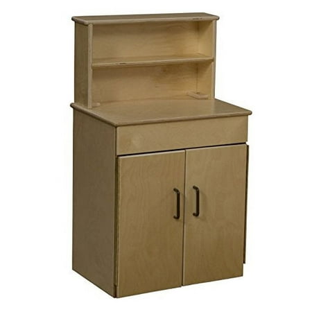 Wood Designs 20700BN Classic Deluxe Hutch with Brown Handles, 34.62" Height, 20.5" Width, 15" Length