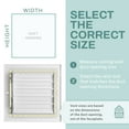 thumbnail image 3 of Ceiling Register - Air Vent Covers for Home Ceiling or Wall - 14X10 inch (Duct Opening) 3-Way White Grille Register Cover with Adjustable Damper for HVAC Heat and Cold Air Conditioner, 3 of 7