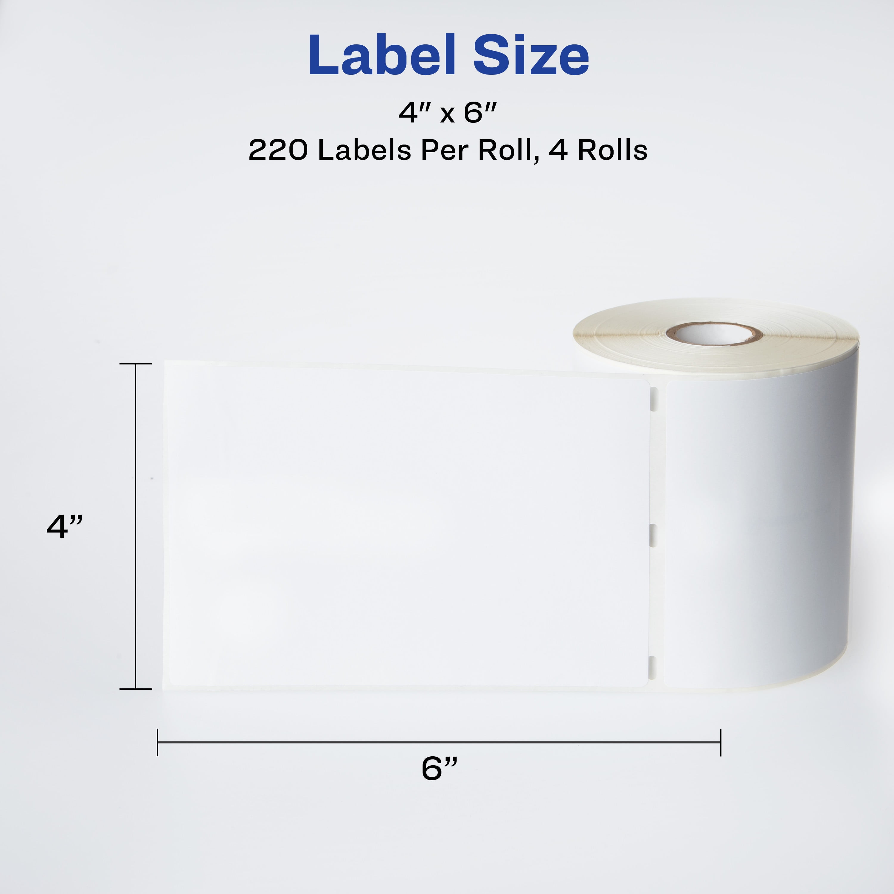 Avery Thermal Roll Labels, 4"x6", 880 Shipping Labels, 4 Rolls (4157)