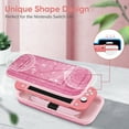 thumbnail image 5 of Fintie Carrying Case for Nintendo Switch Lite 2019 [Shockproof] Hard Shell Protective Cover Travel Bag w/15 Game Card & 2 Micro SD Card Slots, Glittering Pink, 5 of 8