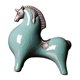 thumbnail image 2 of Estatua de caballo Escultura de cerámica Centro de mesa Artesanía fina Arte Artesanía Creativa 105 cm x 55 cm x 11 cm, 2 of 9