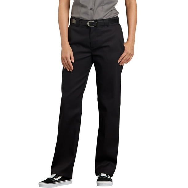 Dickies Womens FLEX Original Fit Work Pants, 16 Regular, Black 
