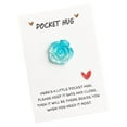 thumbnail image 2 of FeiFu Gradient Glitter Rose Card Pocket-sized Cuddle Greeting Holographic Love Note with Magnetic Closure for Valentine's Mother's Day Tear-proof Paper Gift Sky Blue, 2 of 5