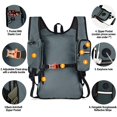 thumbnail image 3 of Mochila de Senderismo Seektop 15L para Mujer y Hombre Impermeable Gris, 3 of 7