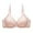Beige, variant on loopsun Womens Plus Size Bra,Women's Lace With Steel Ring Solid Color Double Breasted Push Up Bra