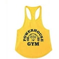 thumbnail image 1 of Men Pure Color Fitness Cotton Vest Bodybuilding Stringer Gym Tank Tops M-XXL, 1 of 3