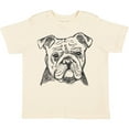 thumbnail image 3 of Inktastic English Bulldog Sketch Portrait Boys or Girls Toddler T-Shirt, 3 of 5