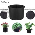 thumbnail image 2 of Grow Bags,Garden Plant Bag,Heavy Duty 400G Thick Fabric Container/Aeration Pots with Handles for Potato/Onion/Tomato/Flower Planting Growing Bags (5 Gallon), 2 of 5