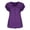 Z167 Purple, variant on Landzoo Women'S Tops Solid Color Short Sleeve Crew Neck Shirt Summer Comfortable Women T Shirt Size 2XL Purple