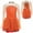Orange, variant on iixpin Kids Girls Shiny Rhinestone Figure Ice Skating Dance Dress Lyrical Ballet Leotard Dress Dancewear Red 14