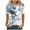Gray, variant on IROINNID Women Summer Comfy Short Sleeve Round Neck Printed Loose Tops Blouse T-shirt Spring
