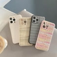 thumbnail image 6 of Woven Pattern Braid Cloth Soft Phone Case Compatible with iPhone Case (Beige,iPhone 12 Pro Max), 6 of 6