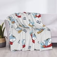 thumbnail image 4 of Throw Blanket for Couch, Cute Surfing Shark Super Soft Fuzzy Comfy Warm Throw Blanket, Cuteness Lightweight Cozy Plush Flannel Blanket & Throws for Sofa and Bed All Season, 4 of 5