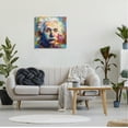 thumbnail image 3 of Stupell Industries Abstract Albert Einstein Portrait Abstract Painting Gallery Wrapped Canvas Art Print Wall Art, 24 x 24, 3 of 8