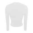 thumbnail image 4 of SNKSDGM Casual Easter Shirt Womens Shirts Casual Long Sleeve Women Lace Trim Long Sleeve Crop Tops Cute Square Neck Slim fit Shirts Going Out Tops Blouse Business Casual Tops for Women Short Sleeve, 4 of 6