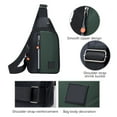 thumbnail image 6 of Men's Sling Bag, Lightweight Waterproof Crossbody Bag with Zipper Pockets, Stylish Adjustable Shoulder Strap for Outdoor and Daily Use, 6 of 6