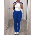 thumbnail image 2 of Summer Two Piece Outfits for Women Casual Sweat Sets Royal Blue M, 2 of 4