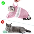 thumbnail image 5 of Cat Bathing Bag, Adjustable Breathable Cat Grooming Mesh Bag, Anti-bite & Anti-Scratch Cat Bath Washing Restraint Bag, For Showering and Trimming Nails(1Pc, Pink), 5 of 8
