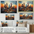 thumbnail image 4 of Designart "City Charlotte composition IV" Charlotte Canvas Print, 4 of 5