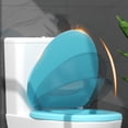 thumbnail image 3 of Aiteng Soft Vinyl Toilet Seat Cover with Comfort Foam Cushioning fits Most Fixtures Secure Hinges Easy Clean and Install....., 3 of 6