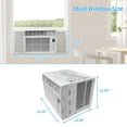 thumbnail image 5 of ZOKOP 5000BTU WAC-5000 115V 450W Air Conditioner White ABS Window Type Refrigeration/Fan/Dehumidification, 5 of 12