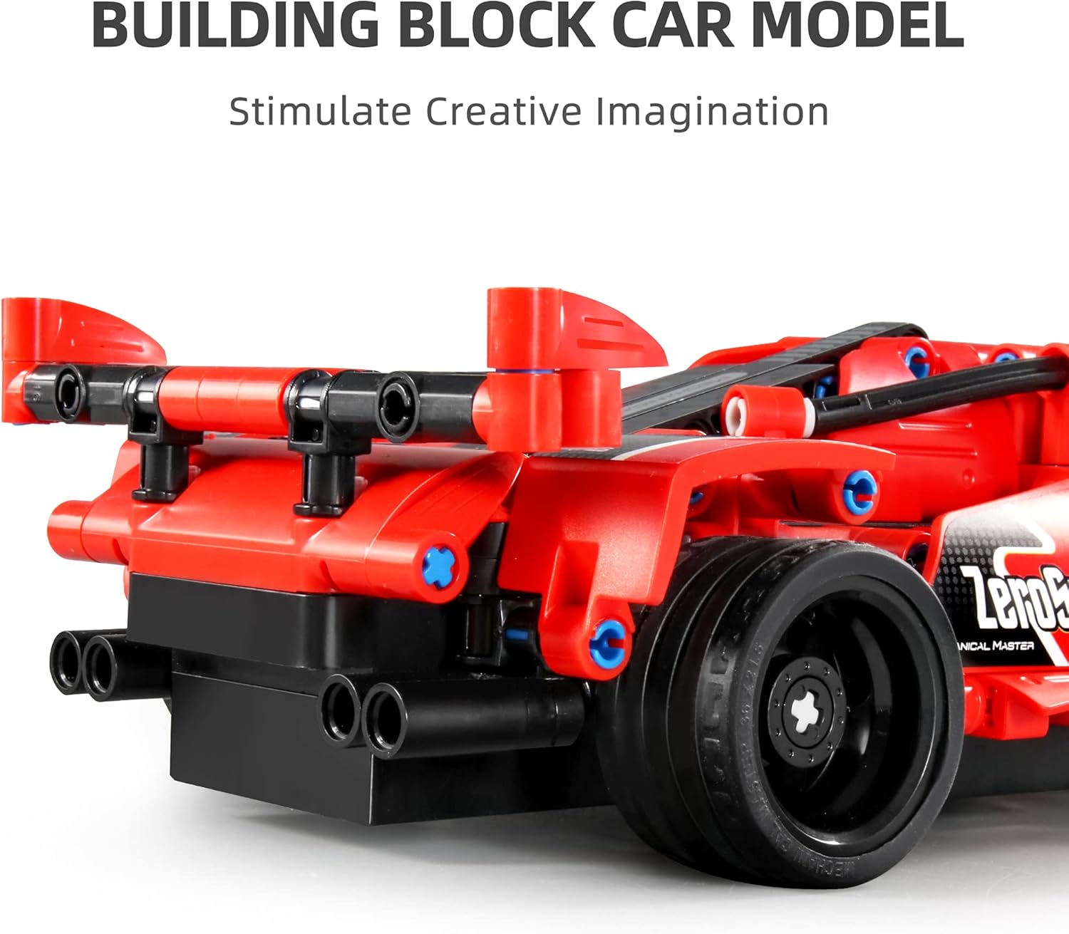 STEM Car Toy Building Toy Gift for Age 6+, Remote Control 2in1 Sports Car Building Block Take Apart Toy, 341 Pcs DIY Building Kit, Learning Engineering Construction R/C Toys