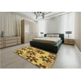 thumbnail image 5 of Ahgly Company Machine Washable Indoor Square Transitional Mahogany Brown Area Rugs, 8' Square, 5 of 7