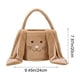 thumbnail image 3 of Bolsa de conejos de peluche, bolsa de Pascua, bolso para niños, bolsa de conejos, cesta de Pascua, bolso de terciopelo, bolso de mano flocado, 3 of 6