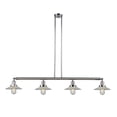 thumbnail image 4 of Innovations Lighting 214-S Halophane Halophane 4 Light 53" Wide Linear Chandelier - Chrome, 4 of 7