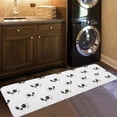 thumbnail image 2 of Kitchen Mat Rug 1 PCS Halloween Skull White Runner Rug Anti-Fatigue Comfort Memory Foam Standing Mat Non-Slip Floor Door Mat for Bathroom Bedroom 18x47in, 2 of 6