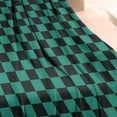 thumbnail image 3 of Teal and Black Checkerboard Pattern Blanket,Comfortable Soft Flannel Throw Blanket,All Season,Warm Lightweight Blankets for Sofa Bed Couch Living Room Chair,30"x40", 3 of 4