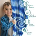 thumbnail image 3 of Blackout Kids Curtains,Blue White Tie Dye Spiral Pattern Childrens Insulated Curtains Set Of 2,Bedroom Essentials,Toddler Room Decor 42"x84", 3 of 5