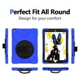 thumbnail image 4 of iPad 10.2 2020/2019 Case with Soft Screen Protector, iPad 8th Generation Case, iPad 7th Generation Case, Dteck Heavy Duty Rugged Shockproof Case with 360 Rotating Handle Stand, Blue, 4 of 6
