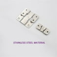 SAVWSDZK 1Pairs Stainless Steel Interlock Hanging Buckle Flush