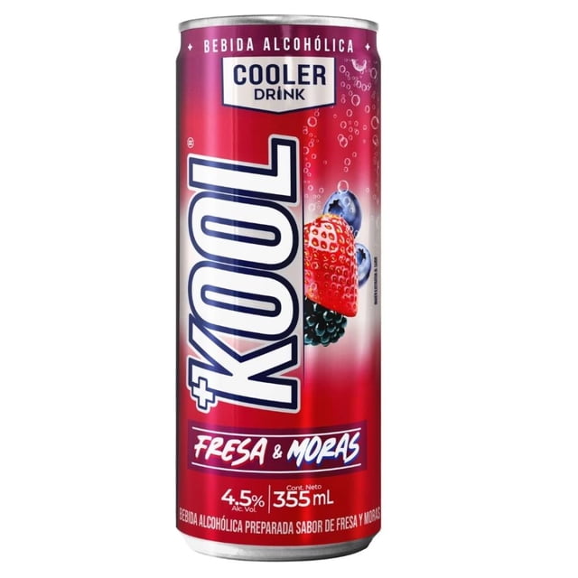 Bebida alcohólica preparada Kool Fresa Moras 355 ml