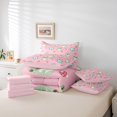 thumbnail image 6 of Manfei Cute Frog Bedding Comforter Set 7 Pieces for Girls, Kawaii Mushroom Queen Bedding Sets, Cartoon Animal Queen Sheet Sets, Breathable Home Decor, 6 of 8