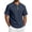 Blue#01, variant on Mens Polo Shirts Cotton Linen Short Sleeve Seamless Collared Shirts Casual Work Golf T-Shirt Cotton Lightweight Regular Fit Summer Tees Blue XL