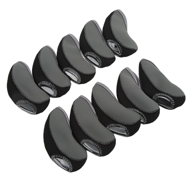 Ccdes Iron Club Protective Headcover,10Pcs/Set Iron Club Head Cover Set Golf Iron Club Headcover Golf Rod Head Protective Cover,Golf Iron Club Headcover