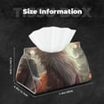 thumbnail image 5 of Sikiie Mystic Fox With Halo Leather Tissue Box Cover Rectangle, Long Tissue Box Cover, Tissue Box Holder, Tissue Holder for Bathroom, 5 of 7