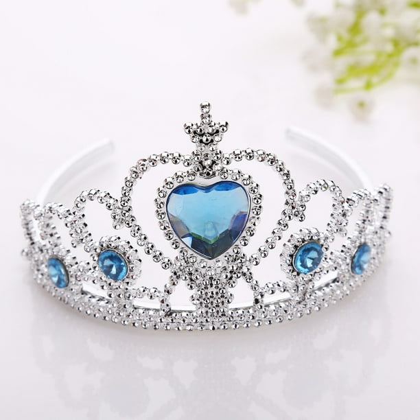 Tiara para niños, corona de princesa de plástico, varita mágica, tocado, diadema