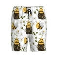 thumbnail image 6 of Daiia Honey Bee Insect Mens Woven Stretch Pajama Short,Short Pajama Pants-3X-Large, 6 of 7