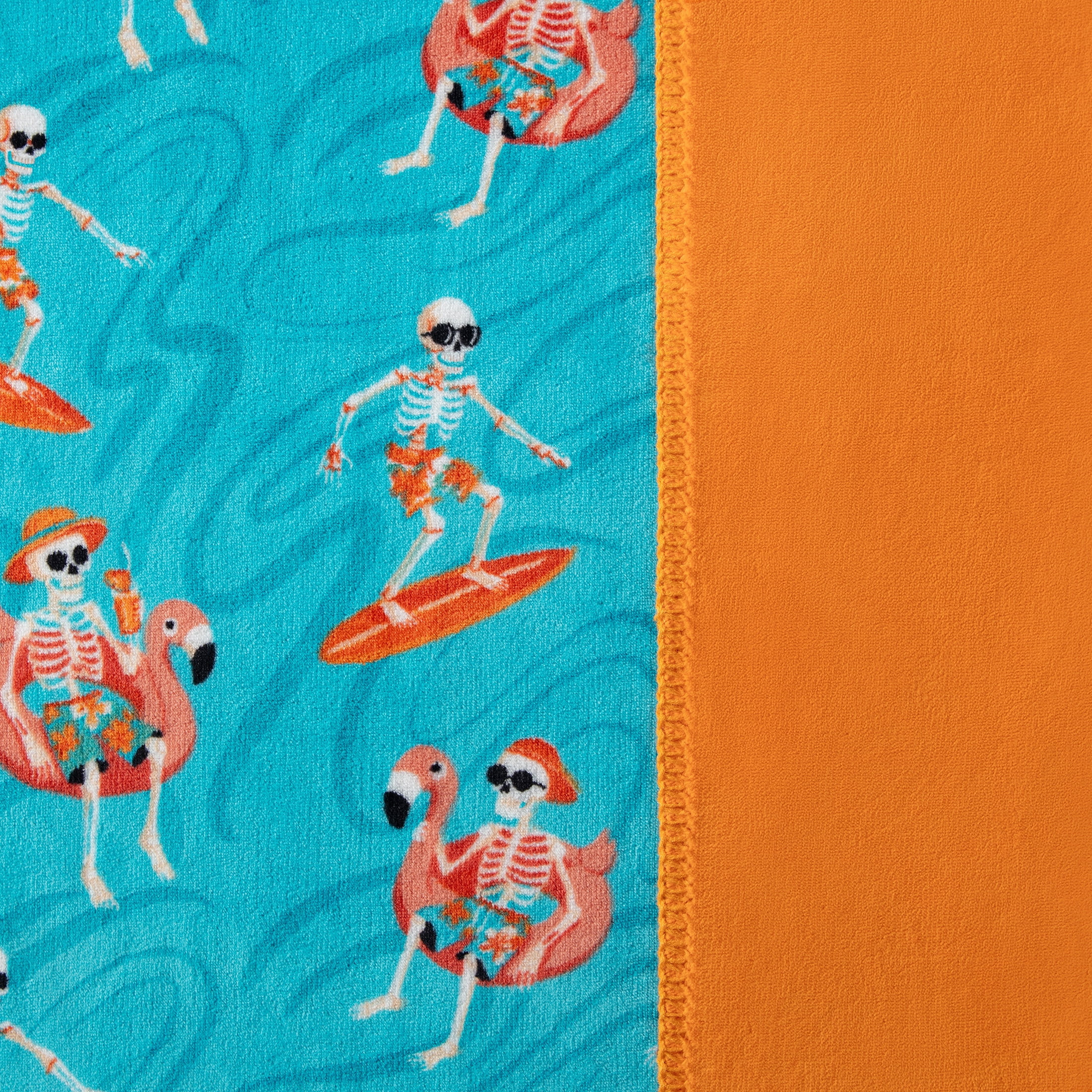Boo-tique Soft Throw Blanket, Cozy Blanket for Couch, Halloween Skeletons, Blue, 50" x 72"