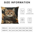 thumbnail image 5 of SHANXI Cat Pillow Covers Fall Decor Thanksgiving Outdoor Throw Pillowcase Flannel Sofa Couch Decorative Cushion Case 22x22in, 5 of 5