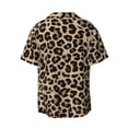 thumbnail image 4 of Goofa Leopard Print-1 Printed Men's Casual Short-sleeved Shirt,Lightweight Breathable Button-down,Summer Casual men's top,Versatile Fashion shirt-Large, 4 of 7