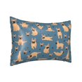 thumbnail image 2 of Disketp French Bulldog Yoga Satin Pillowcase For Hair And Skin - Satin Pillow Cases Standard Size 20x30 Inches With Zipper,Gifts For Women Men, 2 of 8