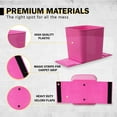 thumbnail image 4 of Haussimple Car Trash Can Garbage Bin Waterproof Auto Wastebasket Pink- High 7.5", Length 7.5", 4 of 10