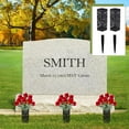 thumbnail image 3 of Cementerio De Plástico Grave Florero Negro Artificial Para Grave Decoraciones 2pcs+Cementerio De Plástico Grave Florero Negro Artificial Para Decoraciones De Tumbas 4pcs mayimx Soportes para jarrones de tumbas, 3 of 8
