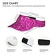 thumbnail image 3 of Balery Rose Red Glitter Gorra deportiva con visera ajustable para mujer y hombre (talla única), 3 of 7