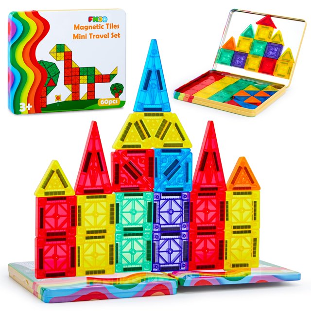 Bloques Magneticos FNJO FN-MINI Mini Tiles 60 Piezas